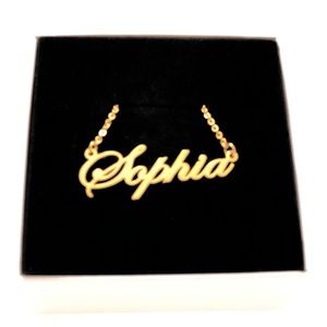 14K Gold Plated Name Necklace - Sophia